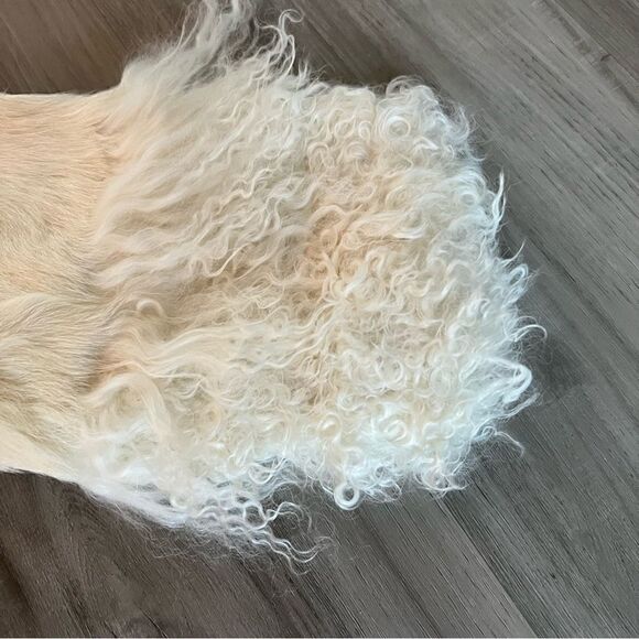 NWT vintage Marciano fur coat sz M in cream/ivory/white real fur - Picture 10 of 16